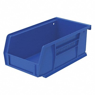 F8647 Hang and Stack Bin Blue Plastic 3 in