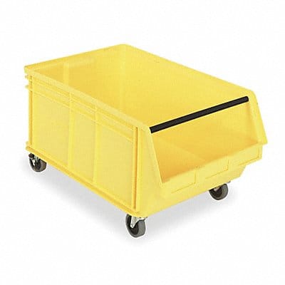 D5569 Mobile Bin Yellow PP 14 7/8 in