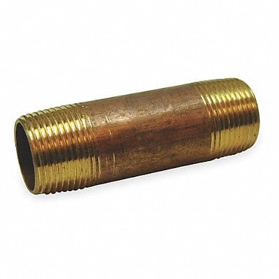 Nipple Red Brass 1 1/2 x 4 In Threaded