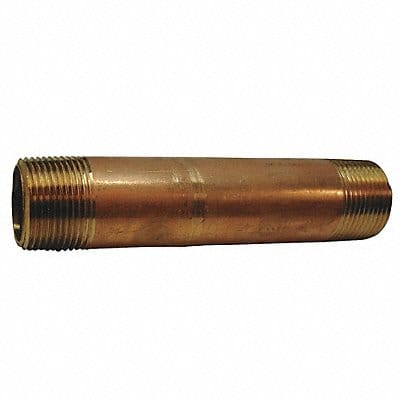 Nipple Red Brass 1 x 5 In Threaded