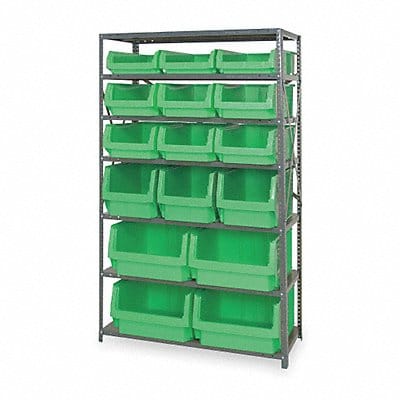 D5571 Bin Shlvng 18inx75inx42in Green