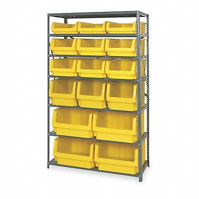 D5571 Bin Shlvng 18inx75inx42in Yellow