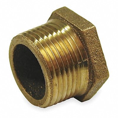 Hex Bushing Red Brass 1 1/4 x 1 in