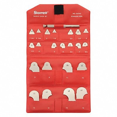 Radius Gauge Set Accuracy +/- .002