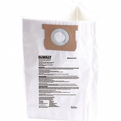 Fine Dust Bag 6-10 gal Wet/Dry Vac PK3