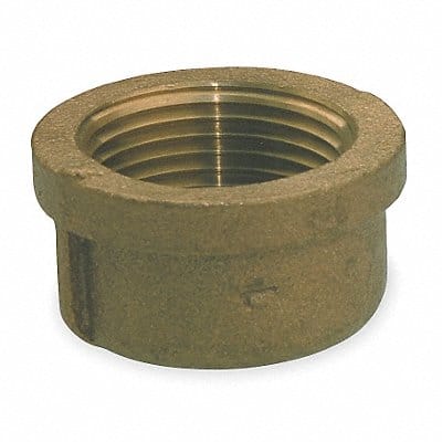 Round Cap Red Brass 1/8 in Female NPT