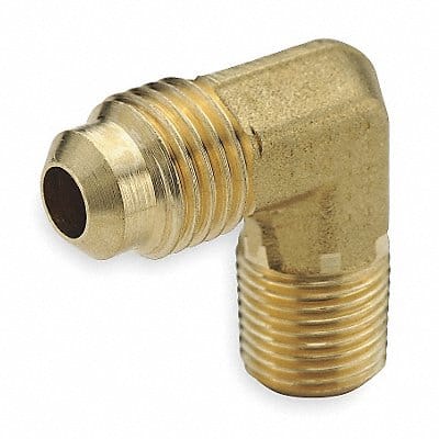 Male Elbow 90deg Brass Tube x MNPT PK10