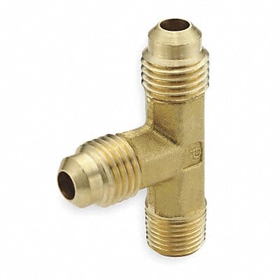 Male Run Tee Brass Tube x MNPT PK10