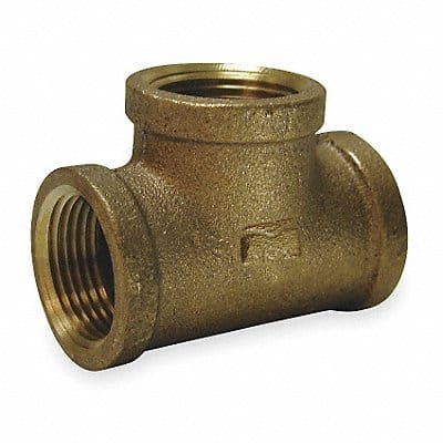 Tee Red Brass 1 1/2 in Pipe Size FNPT