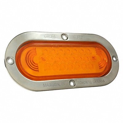 Stop/Turn/Tail Light Oval Yellow 7-1/4 L