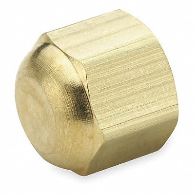 Cap Brass Tube 1/4 in 7/16-20 PK10