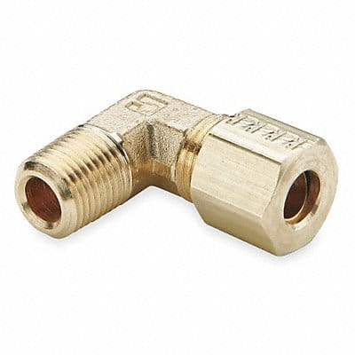 Elbow 90 Brass CompxM 3/8Inx1/8In PK10