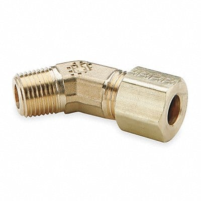 Elbow 45 Brass CompxF 3/8In PK10