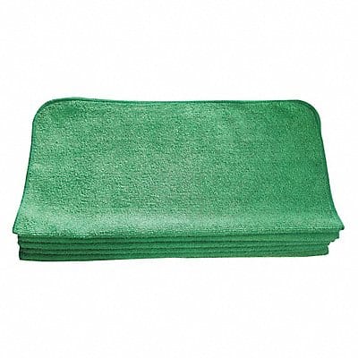 Microfiber Cloth 16 x 16 Green PK12