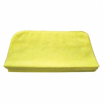 Microfiber Cloth 16 x 16 Yellow PK12