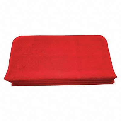 Microfiber Cloth 16 x 16 Red PK12