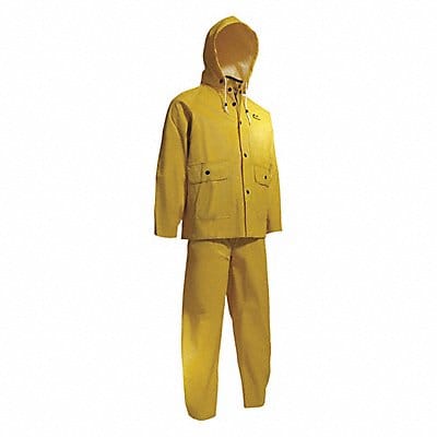 Rain Suit w/Jacket/Bib Unrated Yellow L