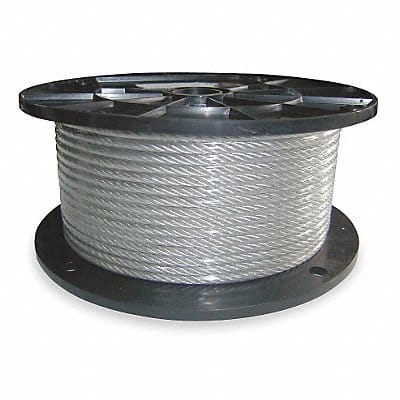 Cable 3/32 In L100Ft WLL184Lb 7x7 Steel