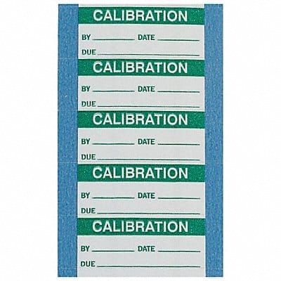 Calibration Label 5/8 H 1-1/2 W PK70