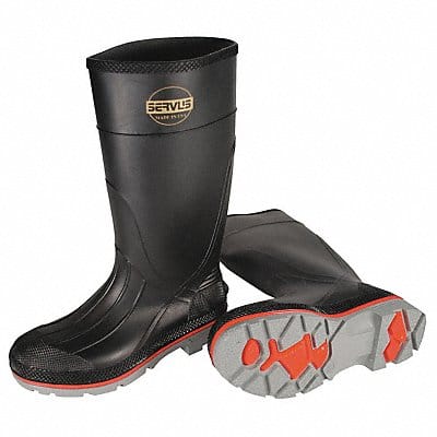 D0344 Rubber Boot Men s 7 Knee Black PR