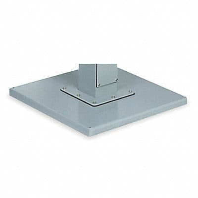 Pedestal Base 24x24 Sq In Steel Gray