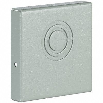 Wireway End Cap 4x4 Sq In Steel Gray