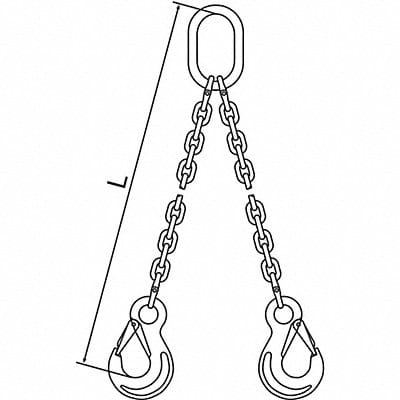 Chain Sling G120 DOS Alloy Steel 5 ft L