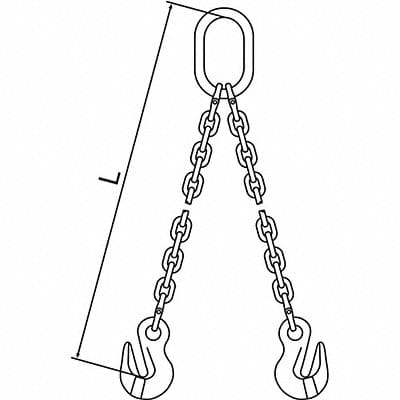 Chain Sling G120 DOG Alloy Steel 5 ft L