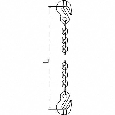 Chain Sling G120 SGG Alloy Steel 10 ft L