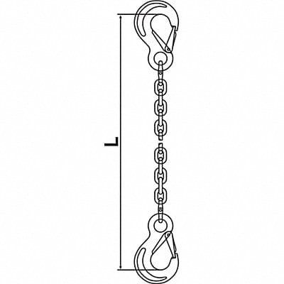 Chain Sling G63 SSS Stainless Stl 5 ft L