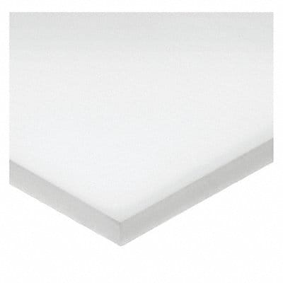 K5435 PlstcSheet UHMW 12 x12 0.375 T Wht Opq