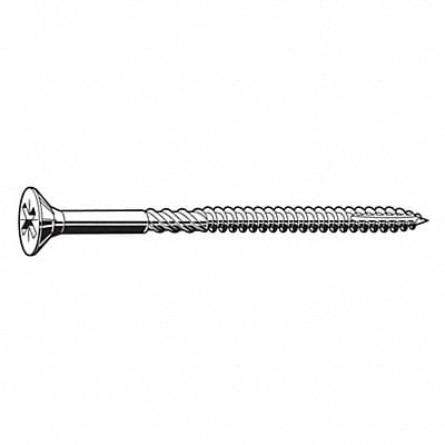 Multi Screw #8 Flat Zinc 3/4 L PK200