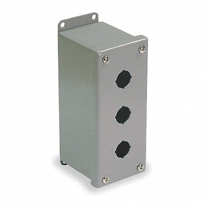 Pushbutton Enclosure 22mm 3 Holes Steel