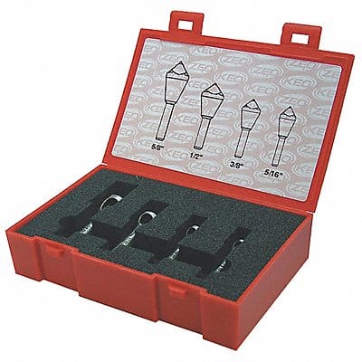 Countersink Sets 100 Deg 4 pcs. Cobalt