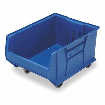 E4549 Mobile Bin Blue Polypropylene 12 in