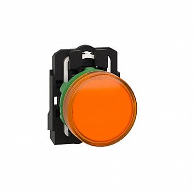 Pilot Light LED Orange 22mm 110-120VAC