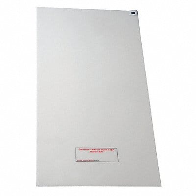 D5737 Tacky Mat White 18 x 45 In PK4