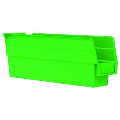 F8465 Shelf Bin Green Indstr Grd Poly 4 in