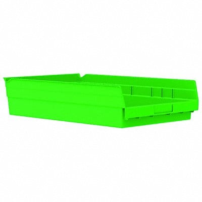 Shelf Bin Green Indstr Grd Poly 4 in