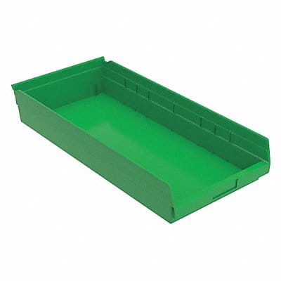 Shelf Bin Green Indstr Grd Poly 4 in