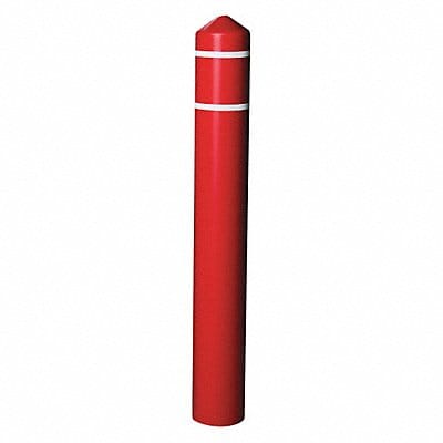 Bollard Cover Red 5 3/10 in Dia