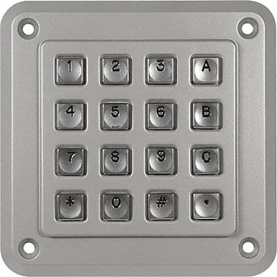 Vandal Resistant Keypad 16 Key IP65