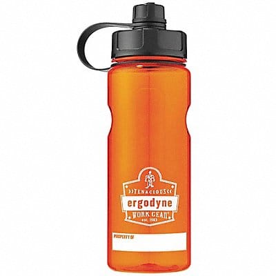 Water Bottle 34 oz Orange BPA Free