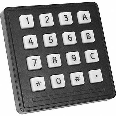 Industrial White Keypad 16 Key IP65