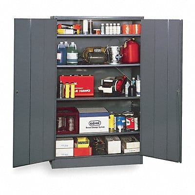 F8655 Storage Cabinet 78 x48 x18 Gray 4Shlv