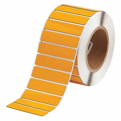 Label Yellow Glossy Polyester 3 in W