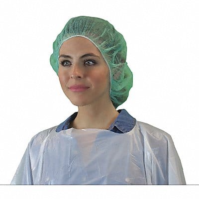 H9100 Bouffant Cap 24in Green PP PK1000