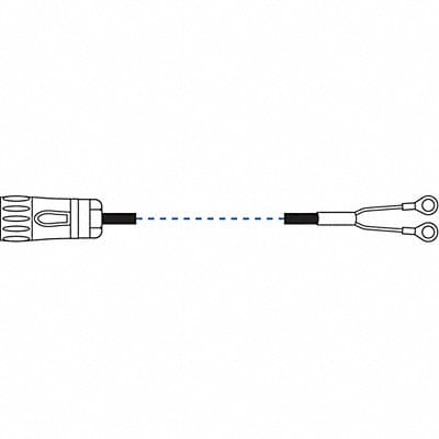 Lug Cable Assy with 2 ft Straight Cable