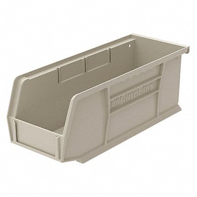 F8685 Hang and Stack Bin Stone Plastic 4 in