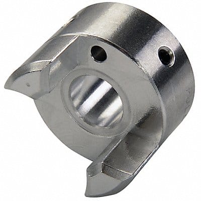 Curved Jaw Coupling Hub 1/4 Aluminum